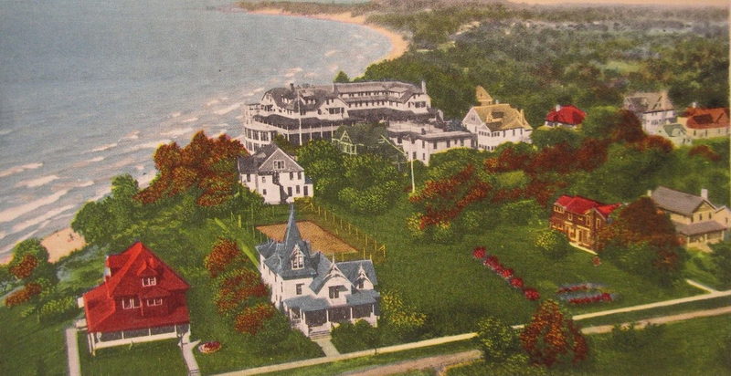 Beach Hotel - Vintage Postcard (newer photo)